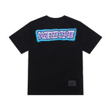 We11 Done T Shirts Graffiti Printing Summer Men's and Women's Casual Short Sleeve