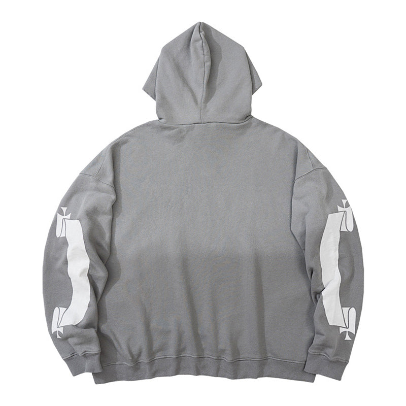 Kanye West Sunday Service Hoodie Distressed Vintage Loose Terry Loose Autumn And Winter Hoodie