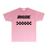 Rhude T Shirts Printed Trendy Pure Cotton