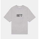 Fog Essentials T shirt Flocking Logo '1977' Loose T shirt