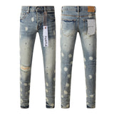 Purple Brand Jeans Pure Cotton High Street Trend #9092