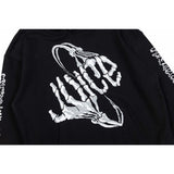 Vlone Hoodie autumn and winter skeleton arm pattern