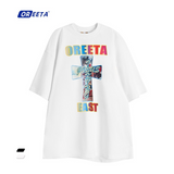 Jesus Is King T Shirt Men's Clothing Print round Neck Loose Short Sleeves T-shirt