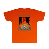 Rhude T Shirts Printed Trendy Pure Cotton