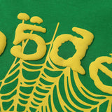 Sp5der Hoodie Cobweb Puff Print Pure Cotton