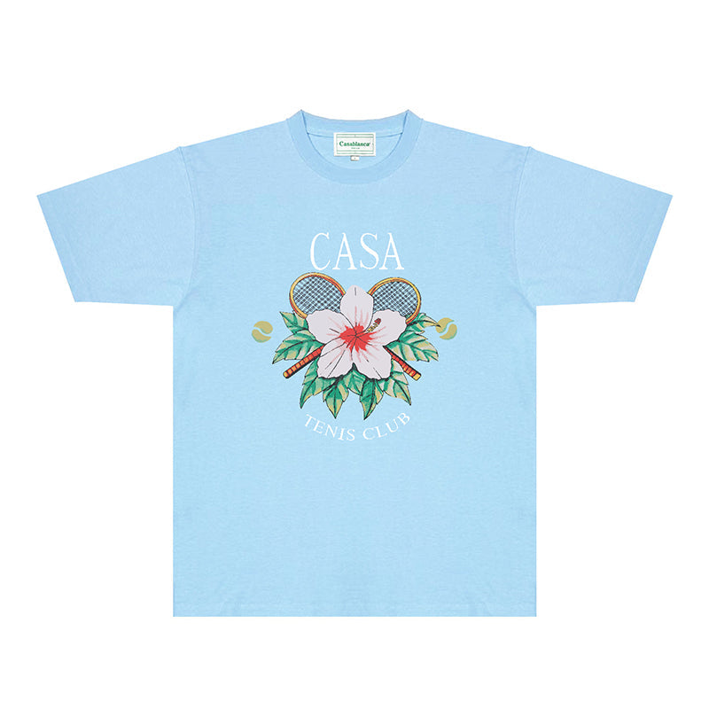 Casablanca T Shirts Fashion Print Street