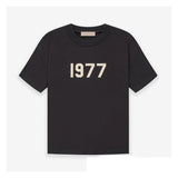 Fog Essentials T shirt Flocking Logo '1977' Loose T shirt