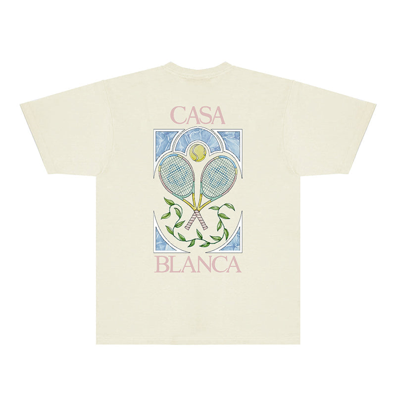 Casablanca T Shirts Fashion Print Street