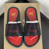 Louboutin-style red bottom shoes wind clmen's slippers red bottom non-slipabrasion resistant breathable fashiontrendy men's shoes hot style