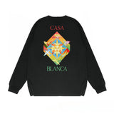 Casablanca Long sleeve T-shirt Letter Painted Print Loose