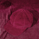 Trendy flat brimmed hat corduroy heattech breathable