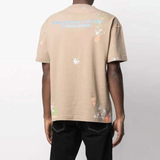 Palm Angels T Shirts Angel Color Printed Short Sleeve T-shirt Male Half Sleeve