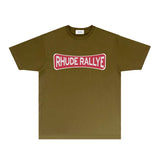Rhude T Shirts Printed Trendy Pure Cotton