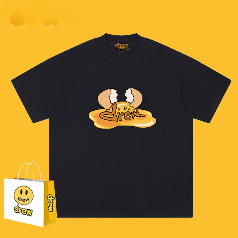 Drew T Shirts Short-Sleeved T-shirt Smiley Face