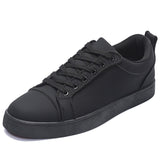 Louboutin-style red bottom shoes menclletter breathable sneakers all year roundcasual shoes casual plain fashiontrendy sneakers fleece-lined shoes