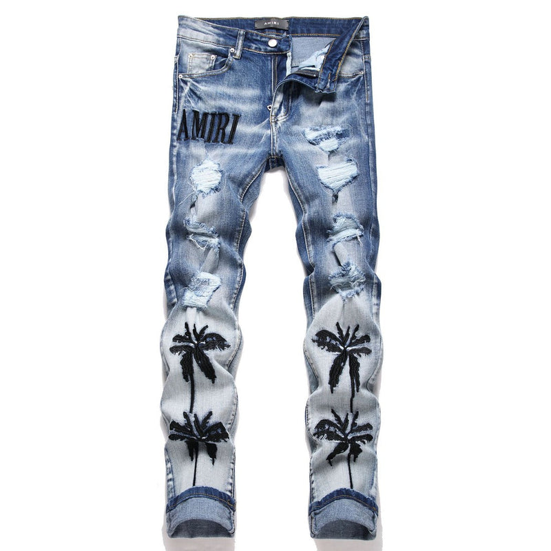 Amiri Jeans Ripped Stretch Jeans