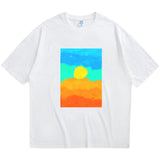 Caravaggio T-Shirts Oil Painting Cartoon Short Sleeve Boys Loose Printed Casual Summer