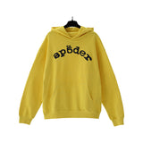 Sp5der Hoodie Cobweb Puff Print Pure Cotton