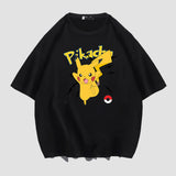 Men and Women Pokemon Pikachu T Shirt Pikachu Short Sleeve T-shirt