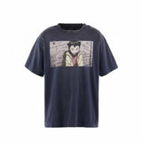 Men Vintage T-Shirts Saint Michael  Co-branded Anime "PLUTO"