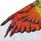 Marcelo Burlon T Shirt MB Rainbow Parrot Wings Men And Women Same Style Hip Hop