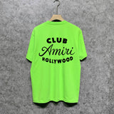Amiri t shirts hollywood club printing short sleeve