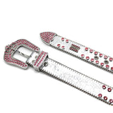 Hip-hop punk rhinestone belt rhinestone crown belt