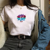 Stranger Things T Shirt Printed Polyester Crew Neck Women's T-shirt