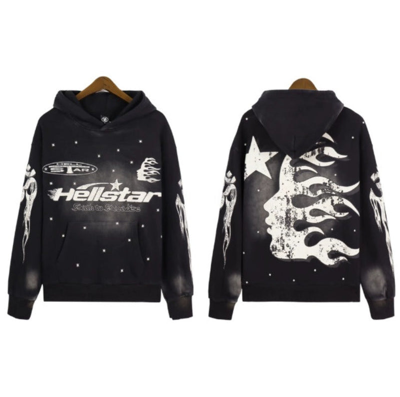 HS Hoodie Retro Distressed Loose