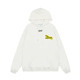 OFF WHITE Hoodie Trendy Street Style Personalized Cotton