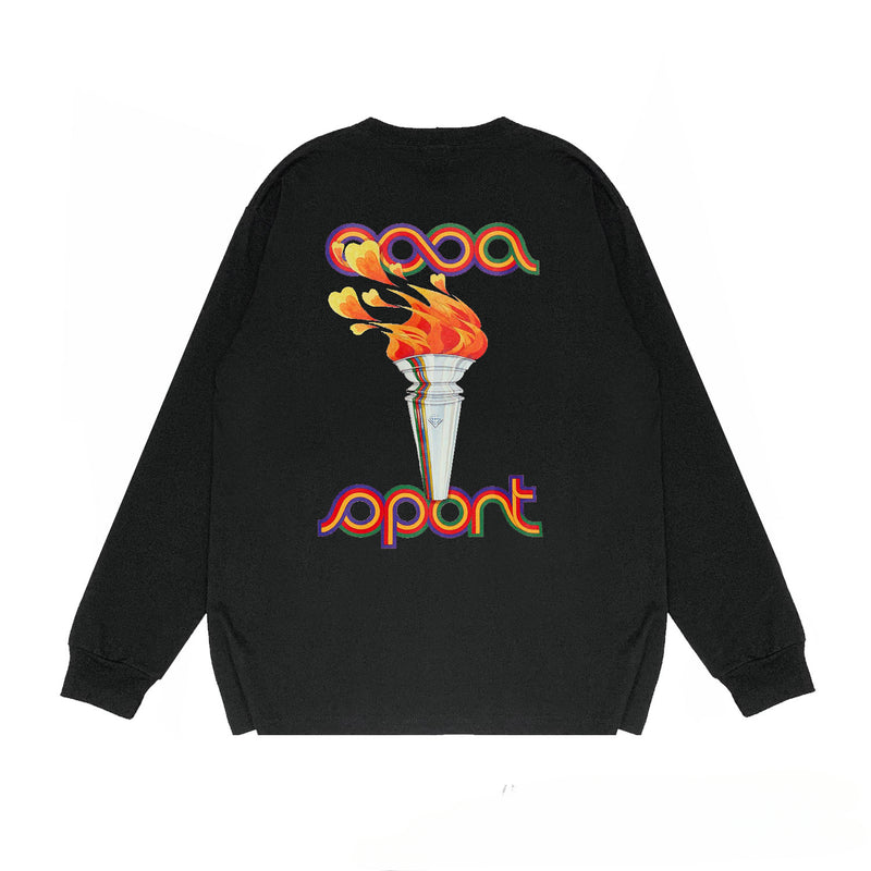 Casablanca Long sleeve T-shirt Printed loose T-shirt