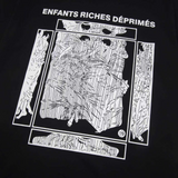 ERD T Shirts Short Sleeve Logo Cartoon Print Loose Casual