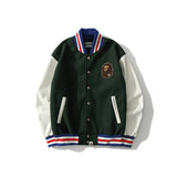 Shark Print Jacket Men'S And Women'S Youth Fashion Street Baseball Jacket Jacket