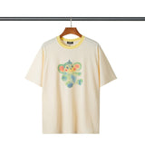 We11 Done T Shirts Cartoon Anime Leisure Loose Men's and Women's Same Summer