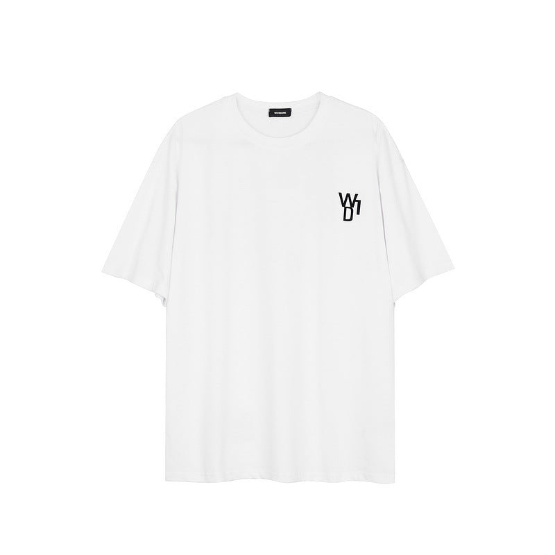 We11 Done T Shirts Luminous Flocking Bear Pattern Same Style for Men and Women