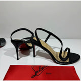 Louboutin-style red bottom shoes exportcl red bottom high heels socialite style elegant one-strap sandals socialite elegantsexy snake-shaped open-toe women's shoes
