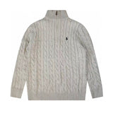 Ralph Lauren Knitted sweaters RL Ralph Pony Standard Vintage Half Zip Sweater Loose Lazy Wind Knitted