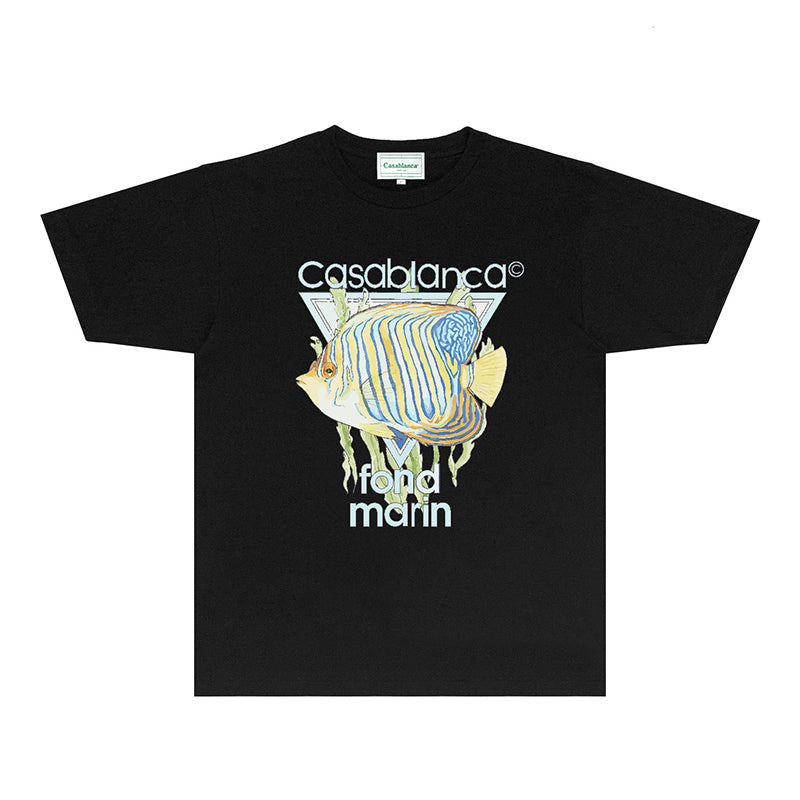 Casablanca T Shirts Fashion Print Street