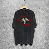 Amiri washed t-shirt mottled pegasus short sleeves