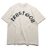 Kanye West Trust God T Shirt Printed Loose Short Sleeve T-shirt