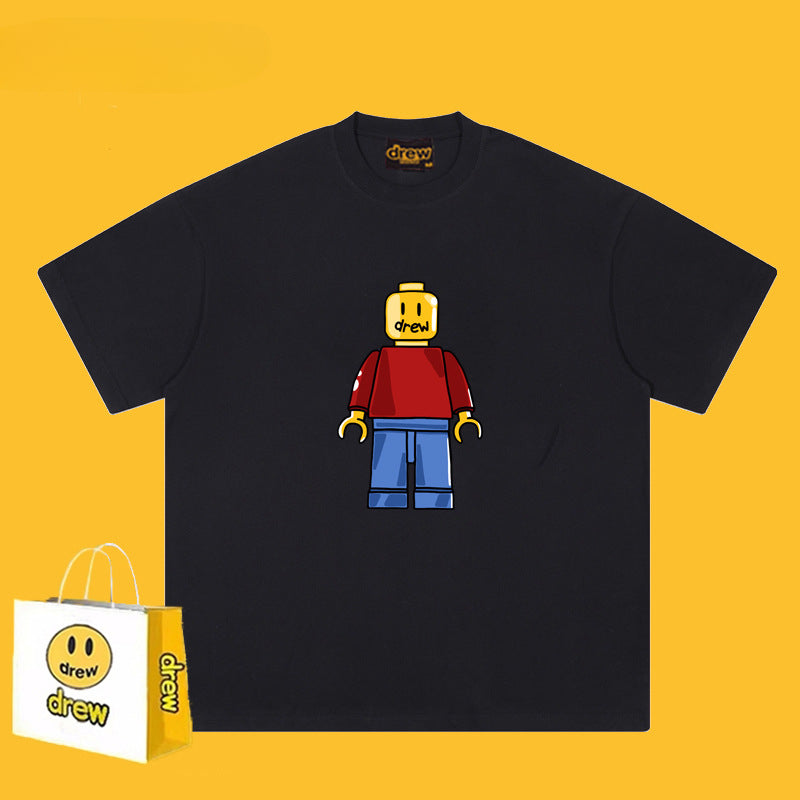 Drew T Shirts Short Sleeve Loose round Neck Short Sleeve
