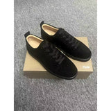 Louboutin-style red bottom shoes european station cl rivet shoes casual sneakers sneakers fashioneasiest for match loafers genuine leather shoes