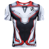 Marvel T Shirt Printed Scale Combat Clothes Marvel T-shirt Men's Short Sleeve Sports