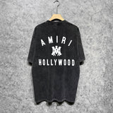 Amiri washed t-shirt hollywood spider short sleeve