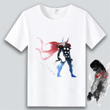 Marvel T Shirt Anime Clothes Captain America Iron Man Short Sleeve T-shirt