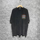 Amiri washed t-shirt floral printing short sleeve