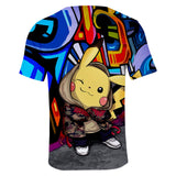 Men and Women Pokemon Pikachu T Shirt 3D Printed Short Sleeve T-shirt