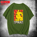 Men and Women Pokemon Pikachu T Shirt Y Detective Pikachu T-shirt