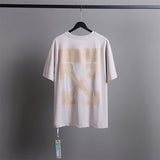 Off White T Shirts Tie-Dye Process Loose Men'S And Women'S Same Style Pure Cotton Short Sleeves