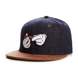 Trendy flat brimmed hat summer cartoon sunshade breathable